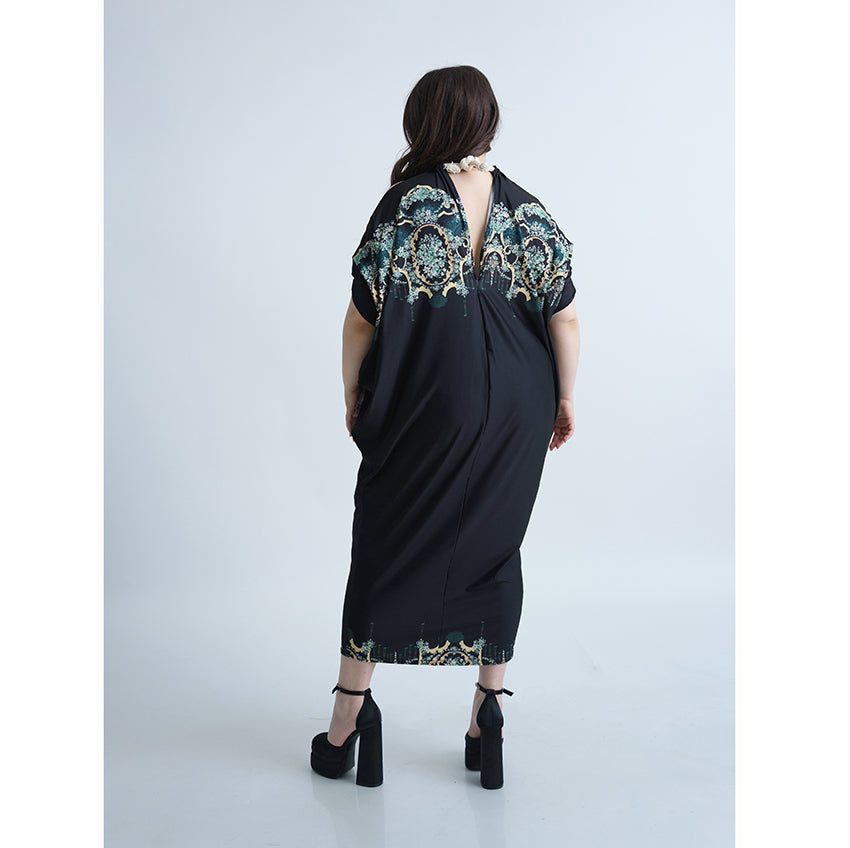 Дълга черна лятна рокля Корида