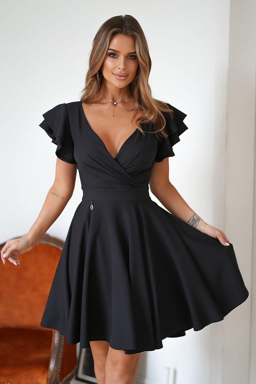  Коктейлна рокля model 190494 Bicotone 