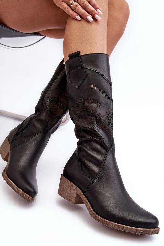  Ботуши с ажурна форма model 192114 Step in style 