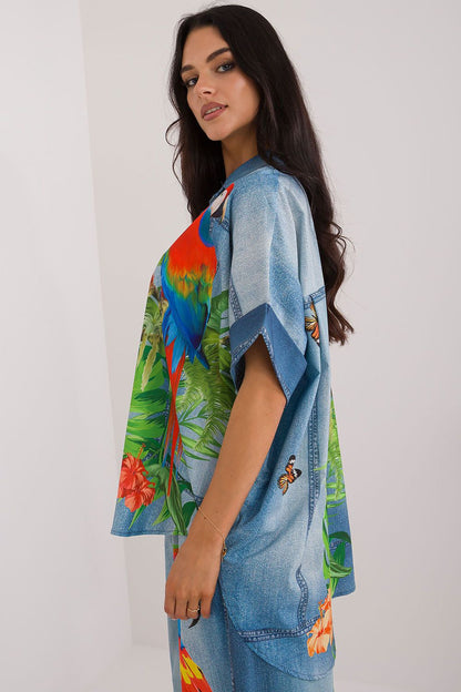  Риза с къс ръкав model 198371 Italy Moda 