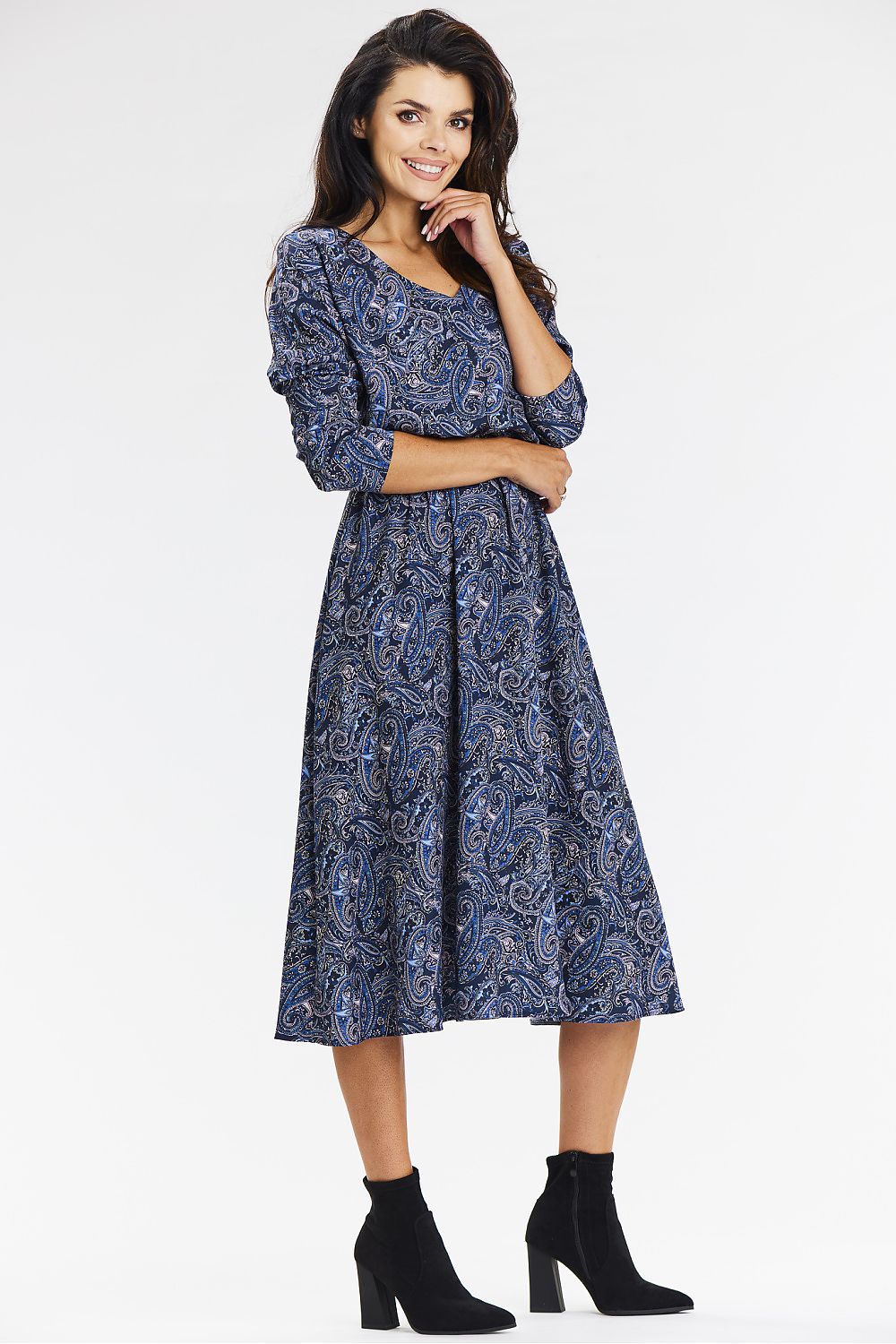  Дневна рокля model 200593 awama 
