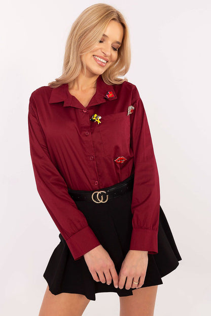  Риза с дълъг ръкав model 204357 Italy Moda 