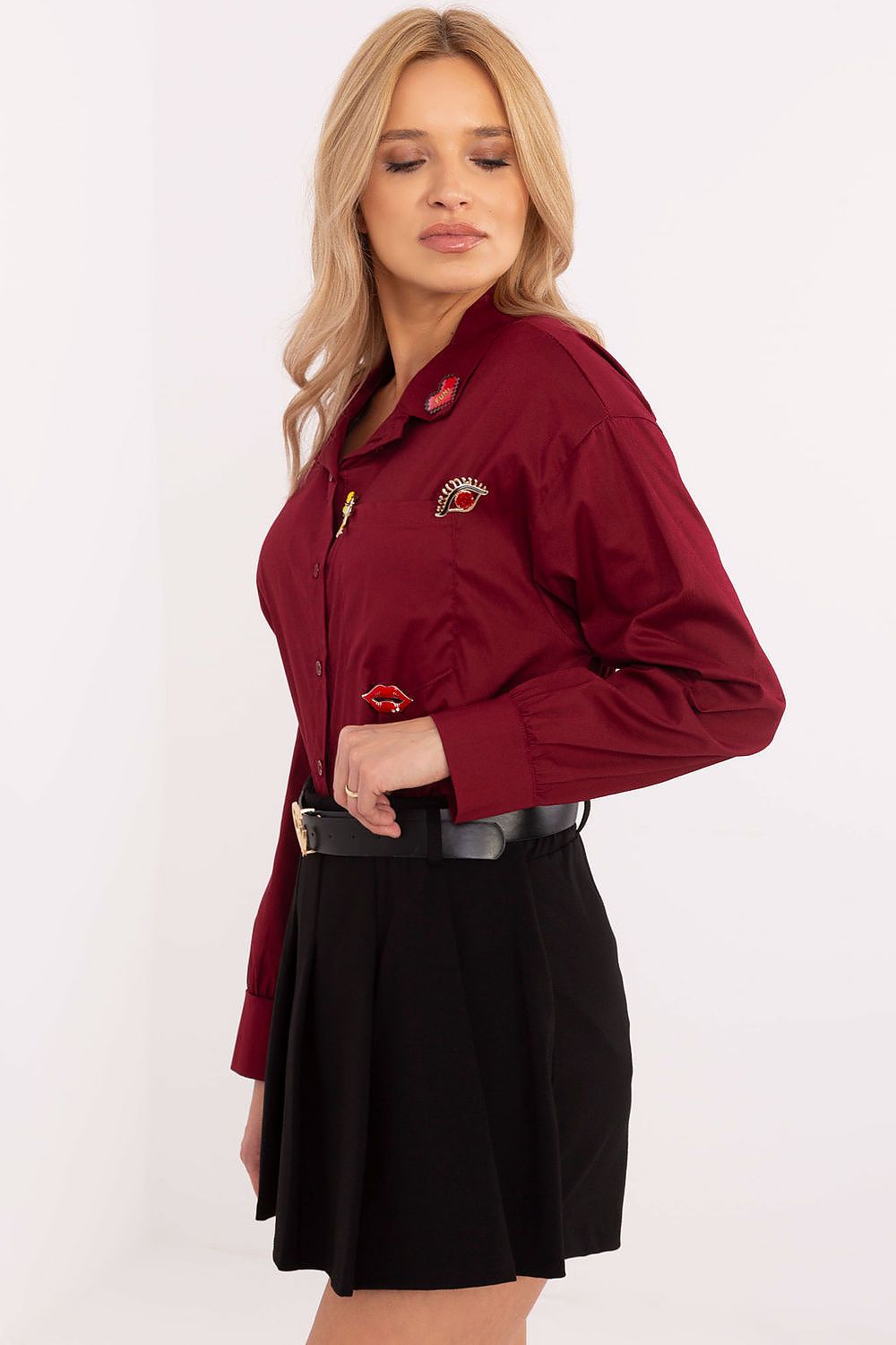  Риза с дълъг ръкав model 204357 Italy Moda 