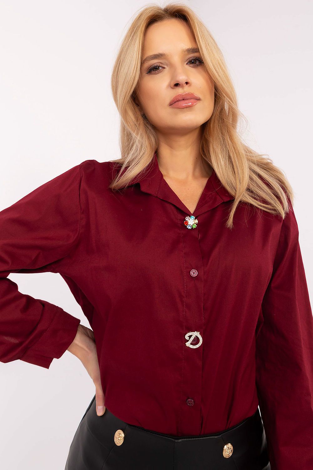  Риза с дълъг ръкав model 204380 Italy Moda 