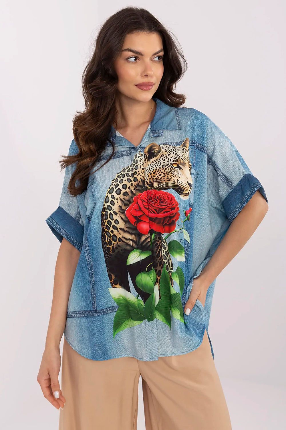  Риза с дълъг ръкав model 210971 Italy Moda 