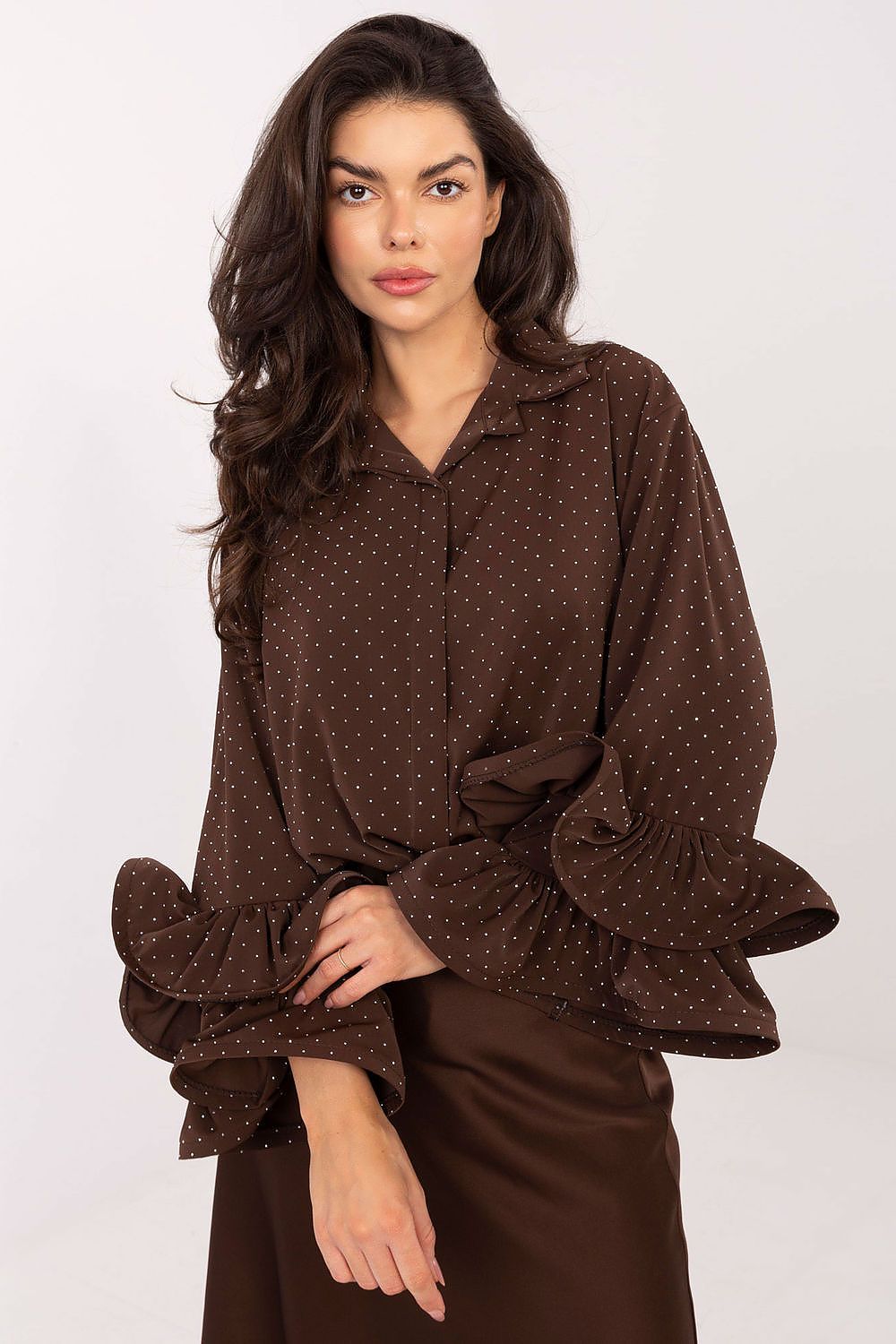  Риза с дълъг ръкав model 222149 Italy Moda 