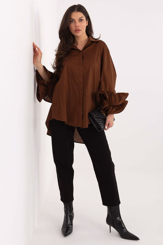 Риза с дълъг ръкав model 222314 Italy Moda 