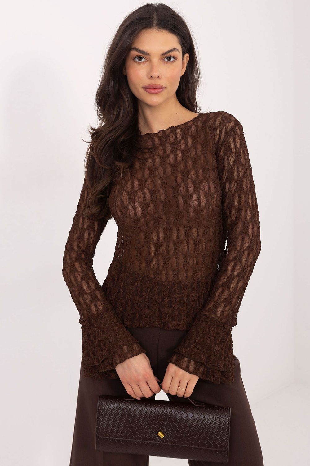  Коприна с дантела model 222447 Italy Moda 