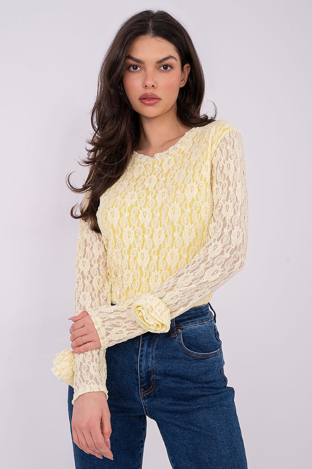  Коприна с дантела model 222453 Italy Moda 