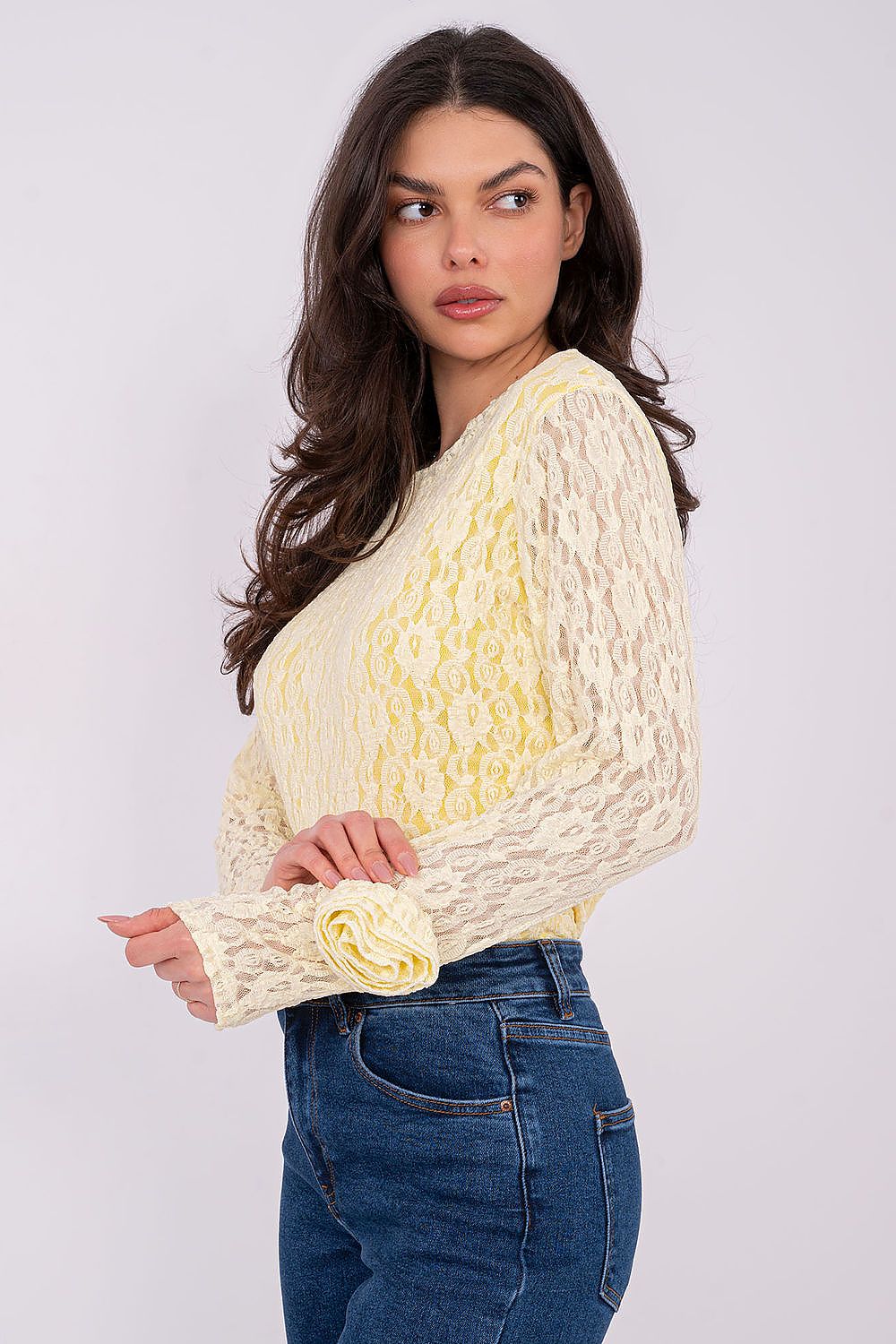  Коприна с дантела model 222453 Italy Moda 