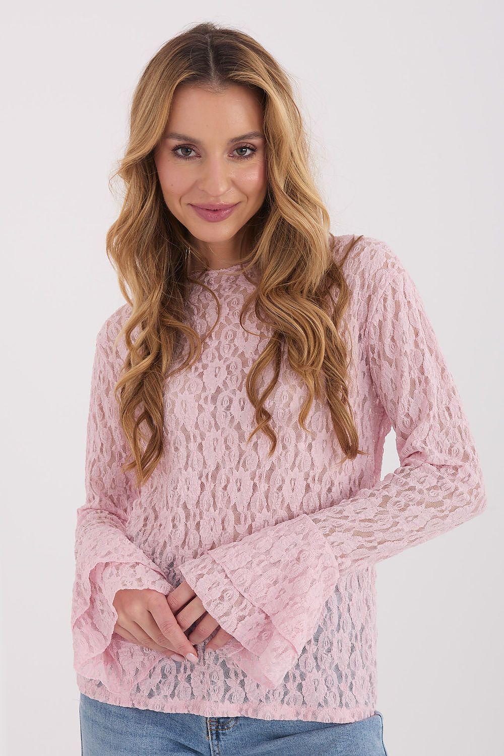  Коприна с дантела model 223407 Italy Moda 