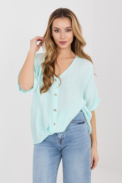  Риза с къс ръкав model 225511 Italy Moda 