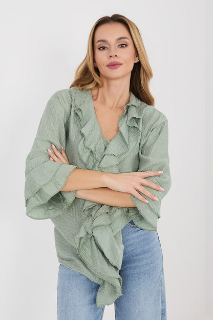  Риза с дълъг ръкав model 225521 Italy Moda 