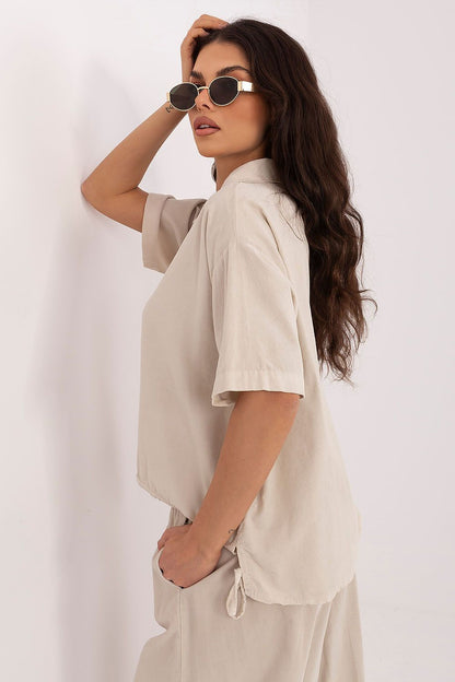  Риза с къс ръкав model 226019 Italy Moda 