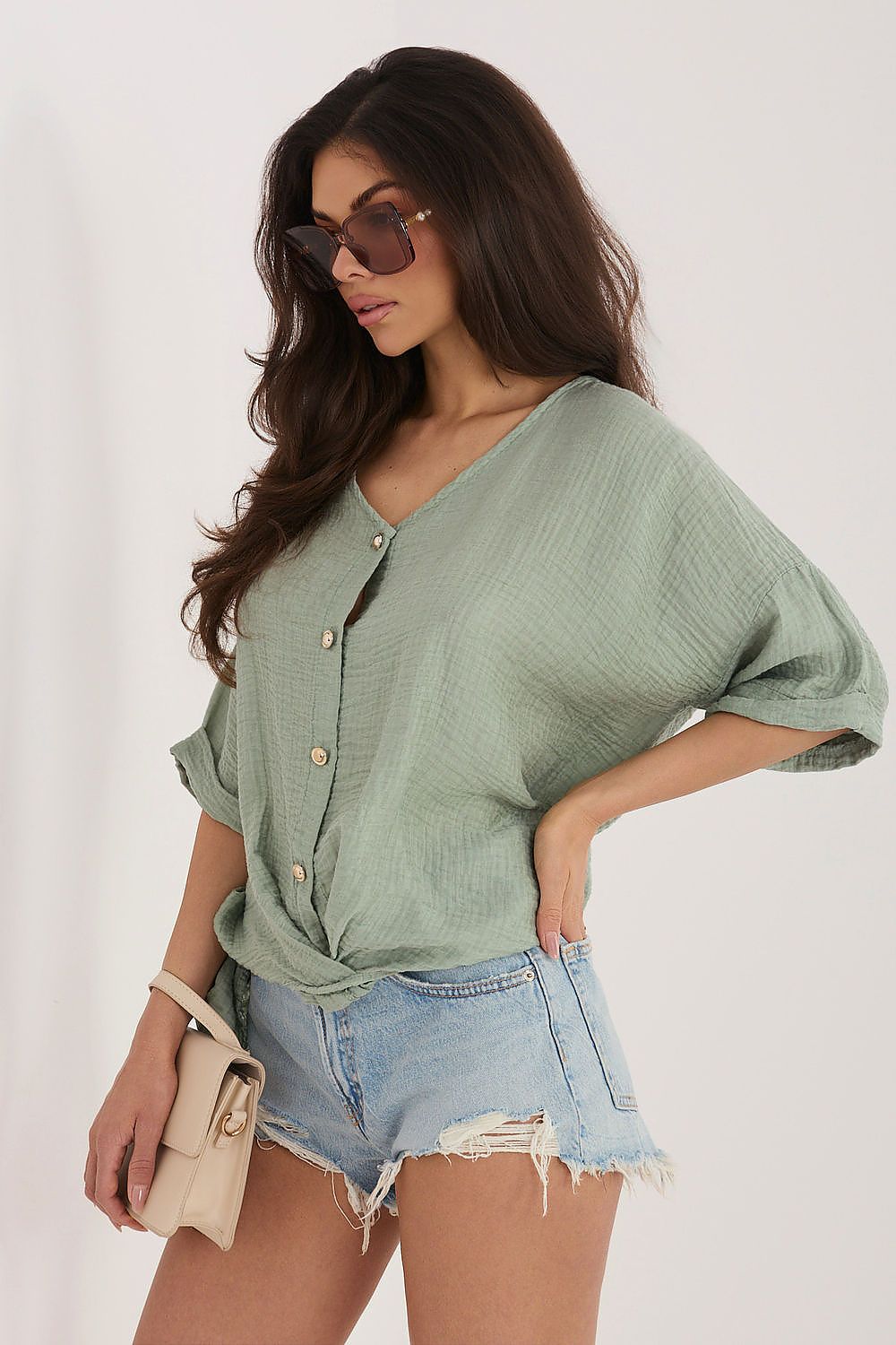  Риза с къс ръкав model 226470 Italy Moda 