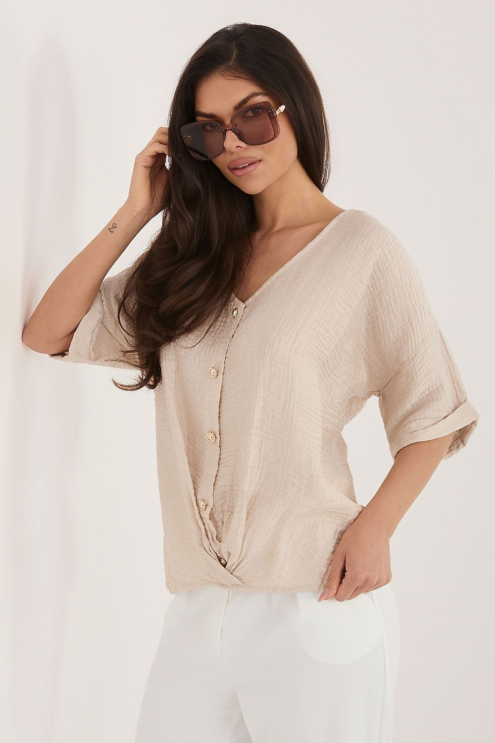  Риза с къс ръкав model 226471 Italy Moda 