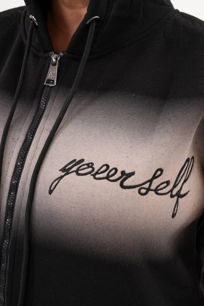 Ватиран комплект от суитшърт с панталони Деми