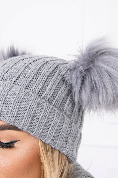 Дамски комплект от шапка с шал K120