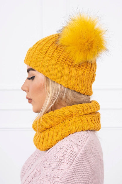 Дамски комплект от шапка с шал K120