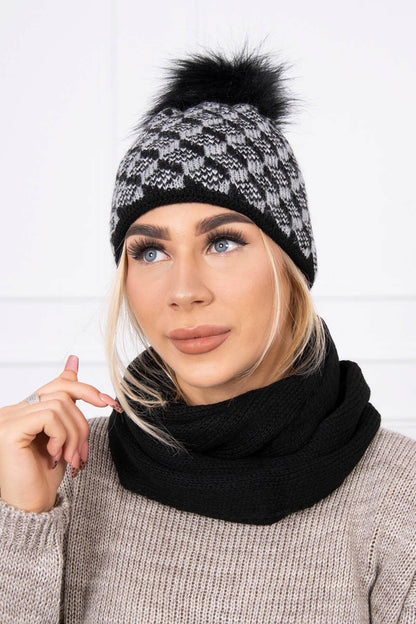 Комплект шапка с шал K155