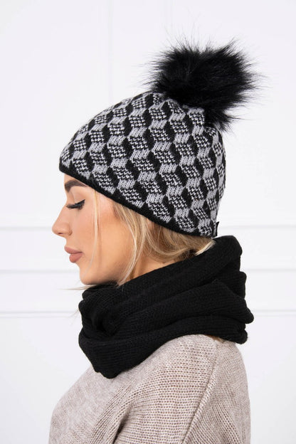 Комплект шапка с шал K155