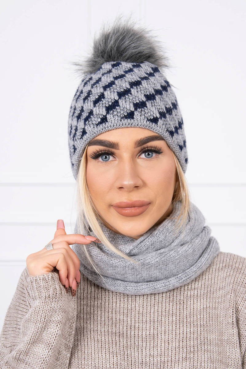 Комплект шапка с шал K155