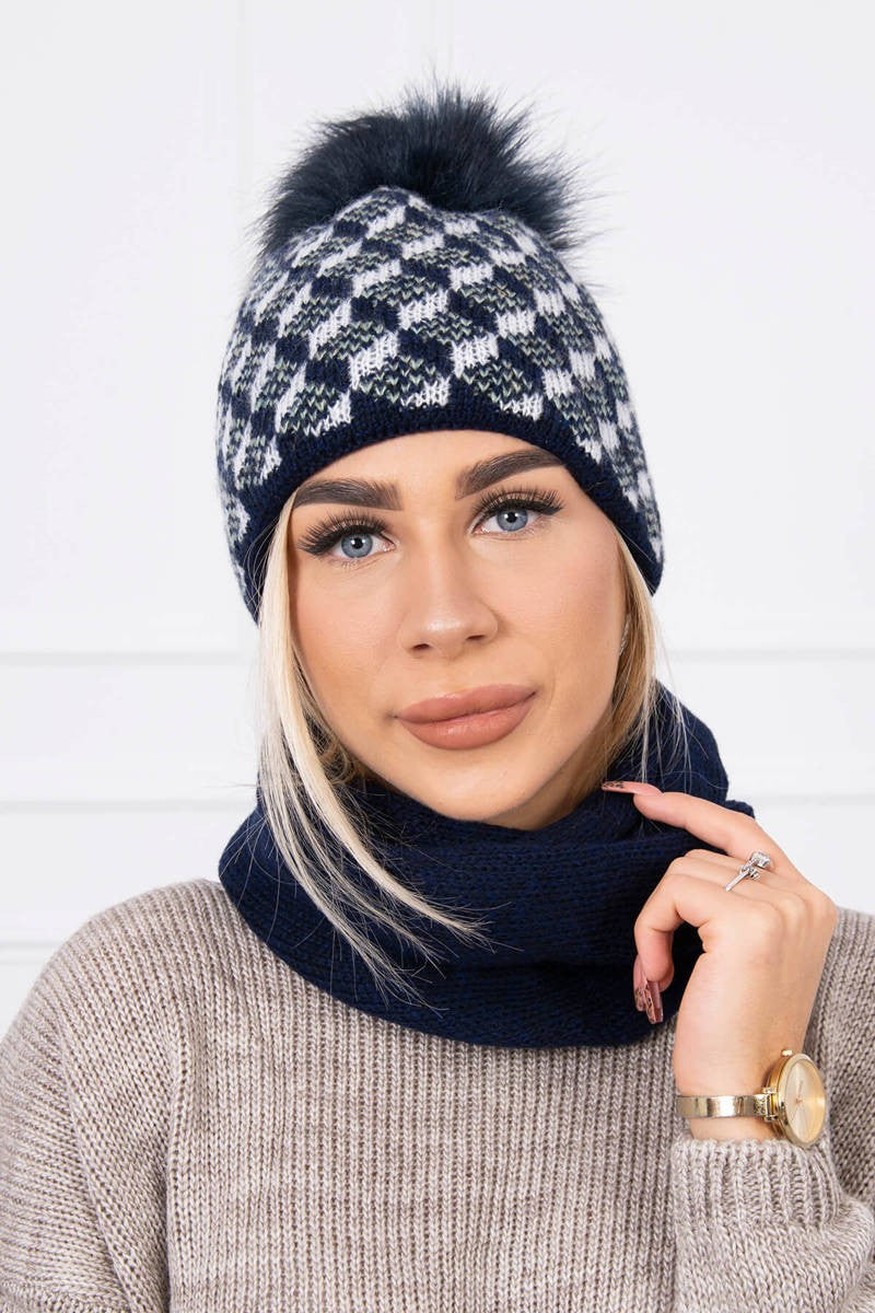 Комплект шапка с шал K155