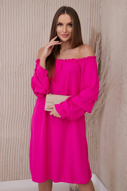 Испанска рокля с декоративни ръкави ИТ-19