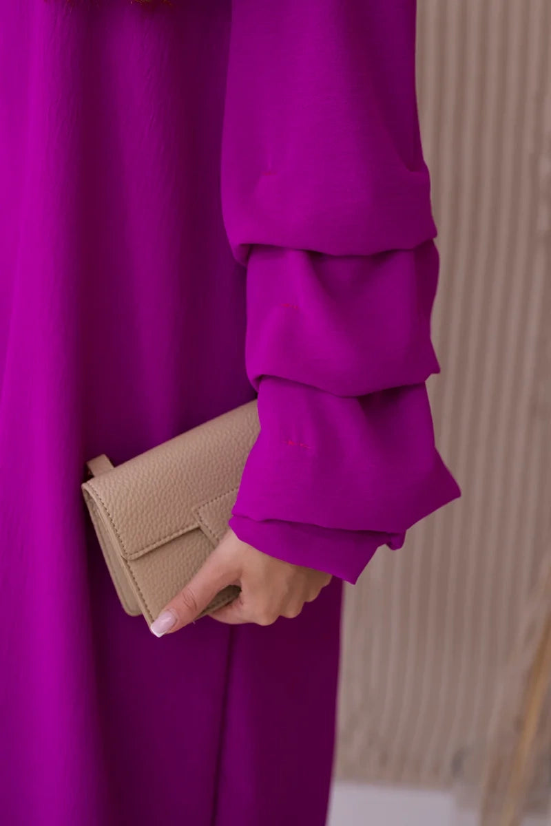 Испанска рокля с декоративни ръкави ИТ-19