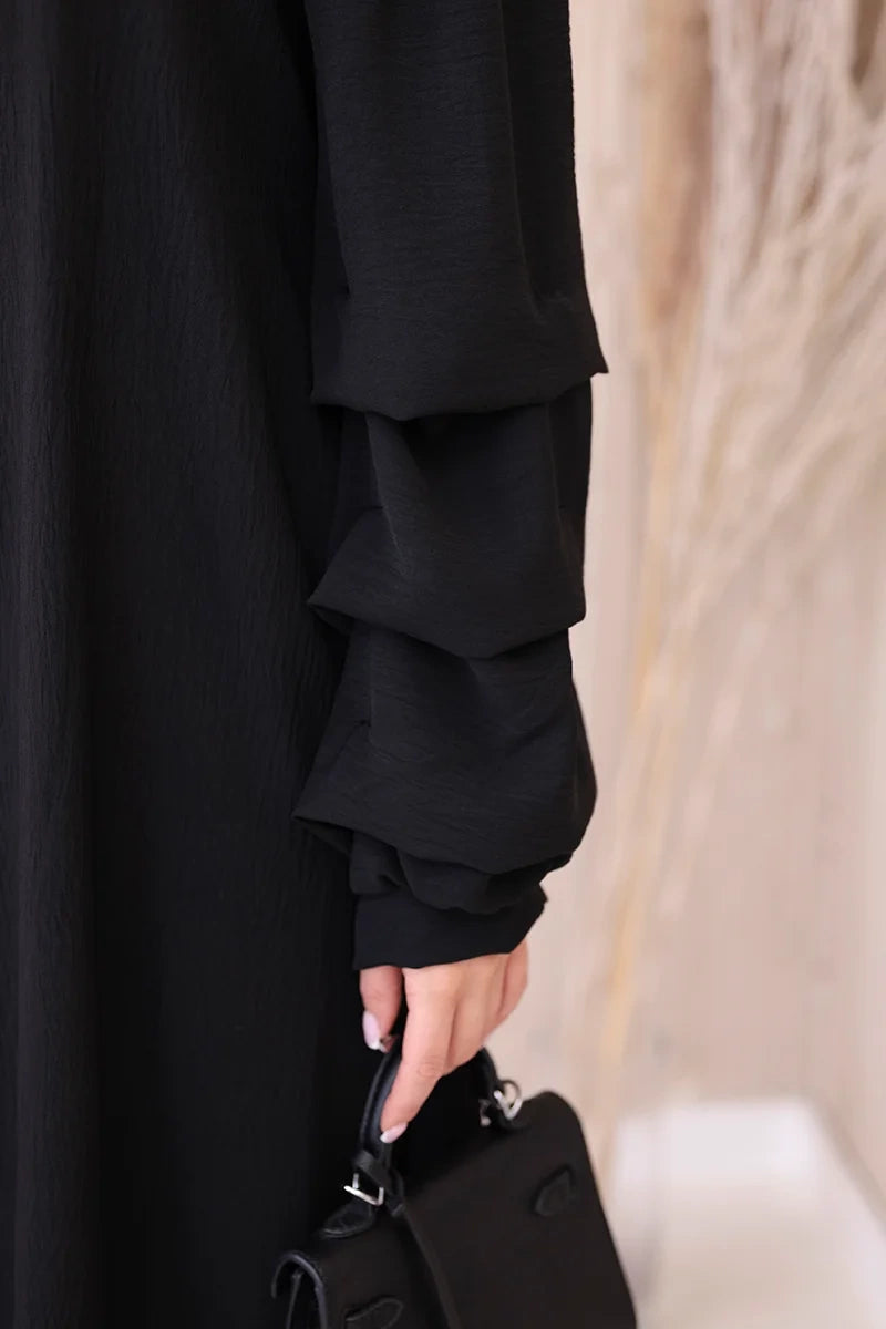 Испанска рокля с декоративни ръкави ИТ-19