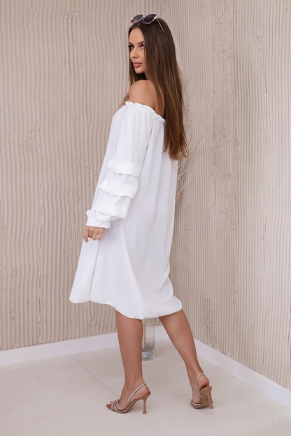 Испанска рокля с декоративни ръкави ИТ-19