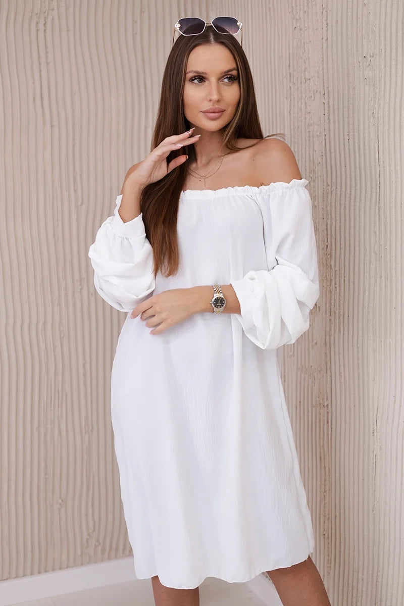 Испанска рокля с декоративни ръкави ИТ-19