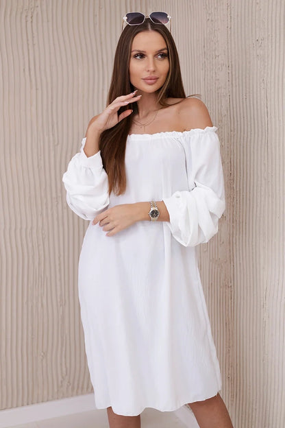 Испанска рокля с декоративни ръкави ИТ-19