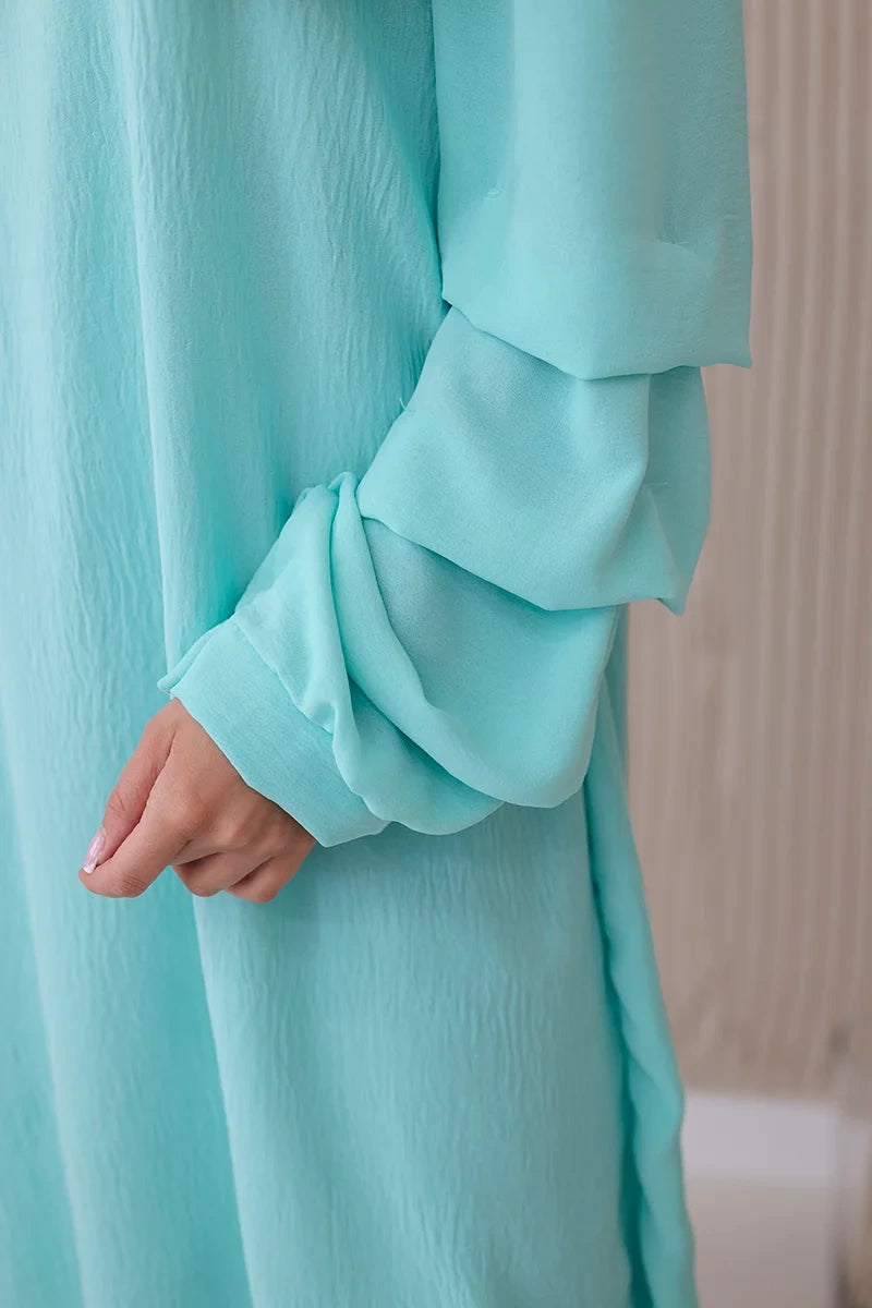 Испанска рокля с декоративни ръкави ИТ-19