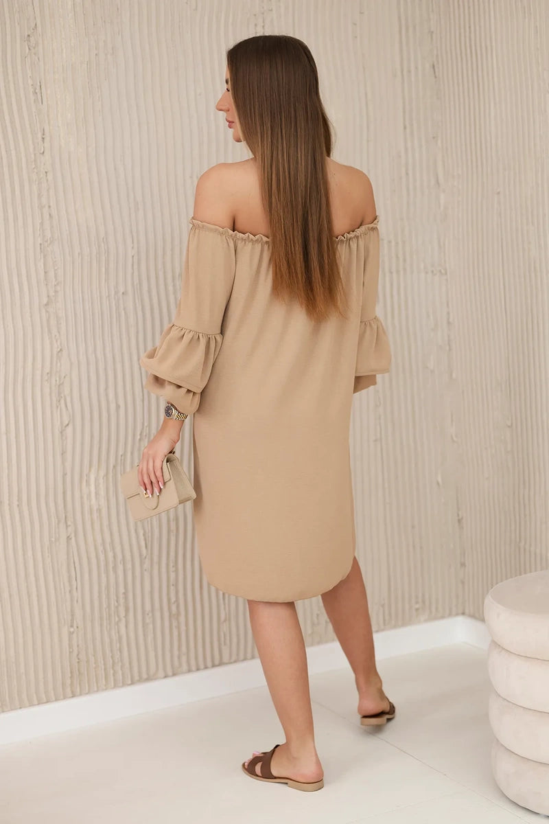 Испанска рокля с волани на ръкава ИТ-23