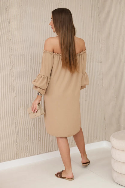 Испанска рокля с волани на ръкава ИТ-23