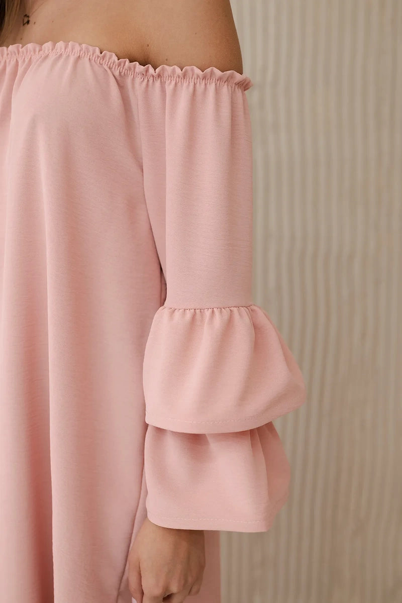 Испанска рокля с волани на ръкава ИТ-23