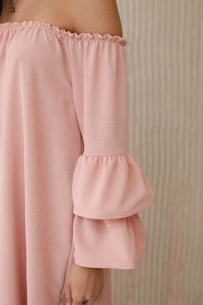 Испанска рокля с волани на ръкава ИТ-23