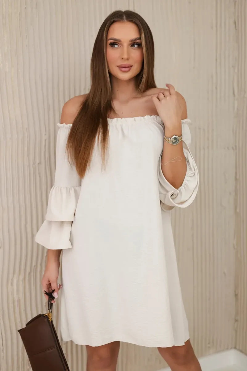 Испанска рокля с волани на ръкава ИТ-23