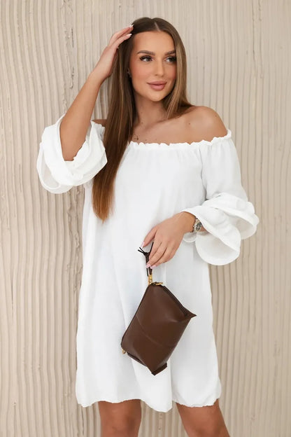 Испанска рокля с волани на ръкава ИТ-23