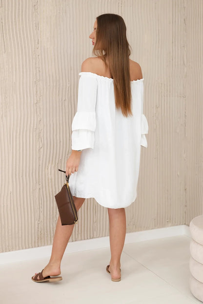 Испанска рокля с волани на ръкава ИТ-23