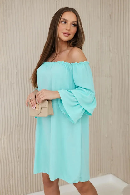 Испанска рокля с волани на ръкава ИТ-23