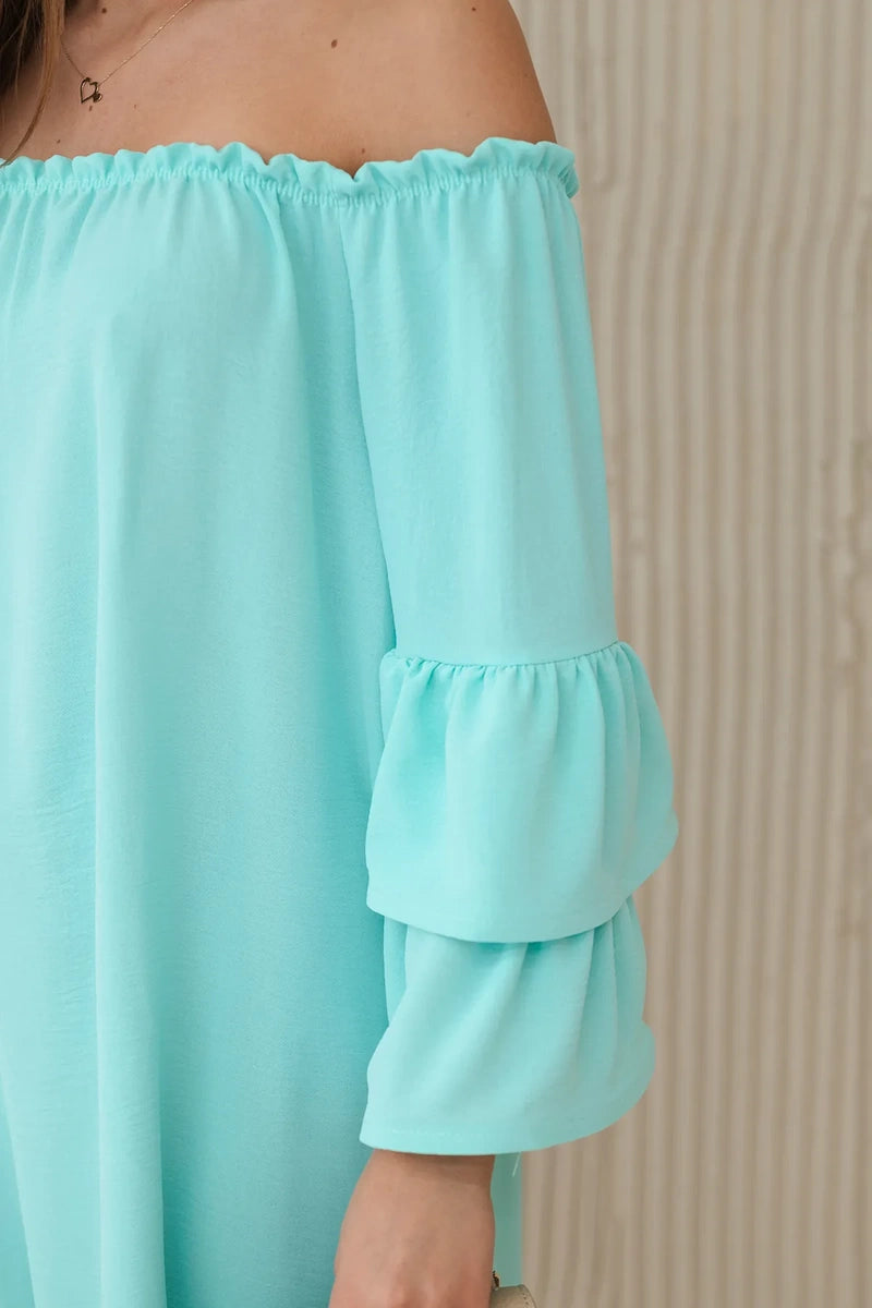 Испанска рокля с волани на ръкава ИТ-23