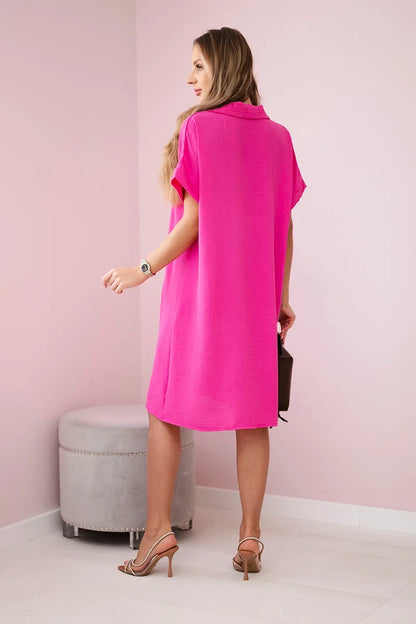 Рокля с V-образно деколте и яка ИТ-33