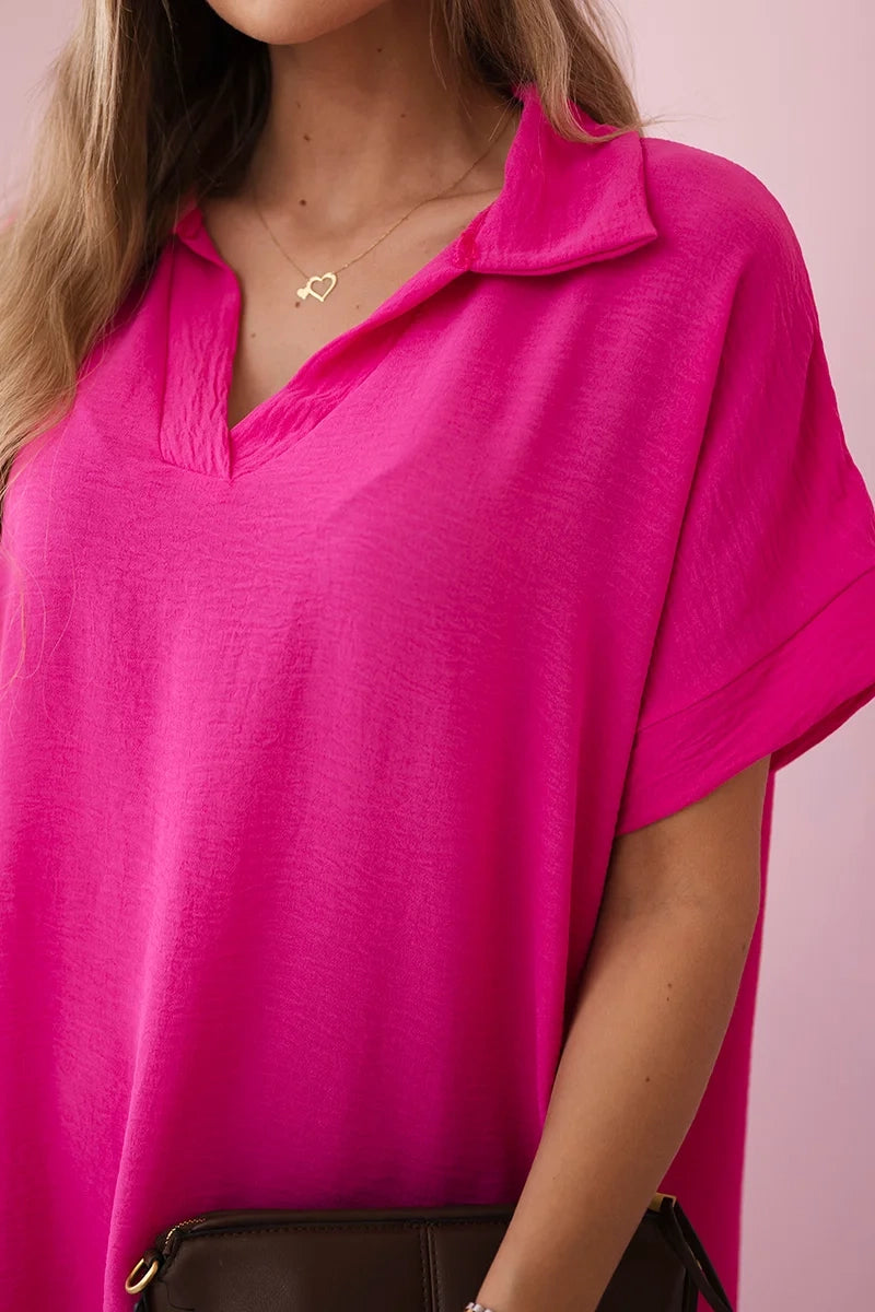 Рокля с V-образно деколте и яка ИТ-33