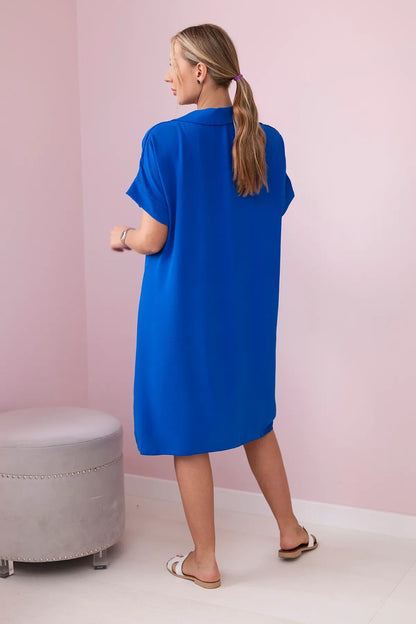 Рокля с V-образно деколте и яка ИТ-33