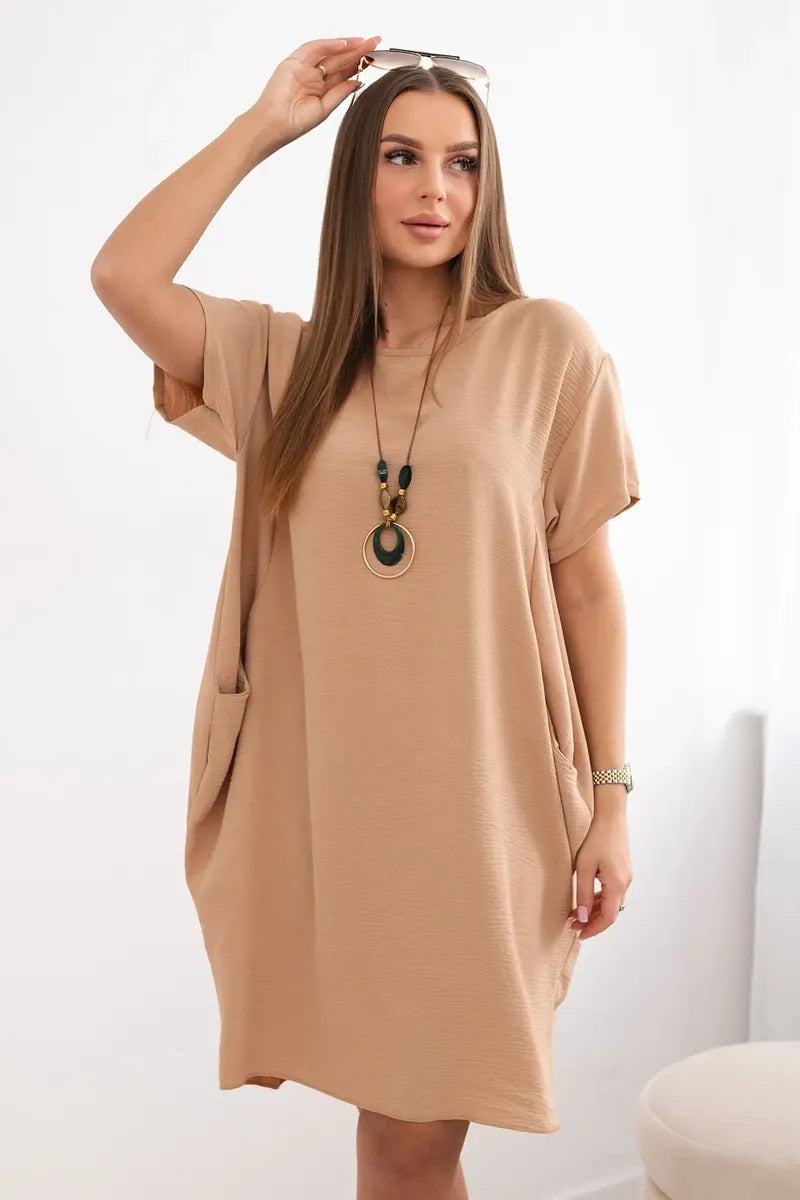 Рокля с джобове и висулка IT-34