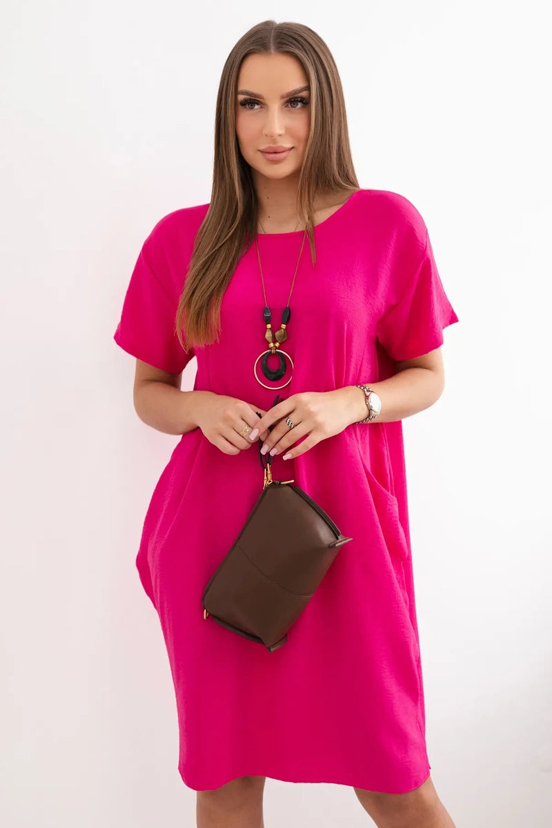 Рокля с джобове и висулка IT-34