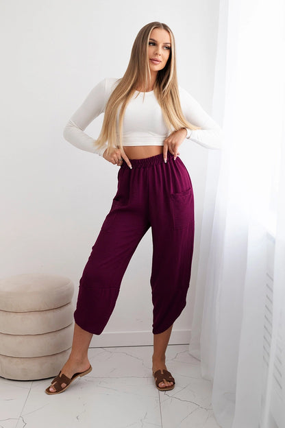 Панталон с широки крачоли и джобове ИТ-37