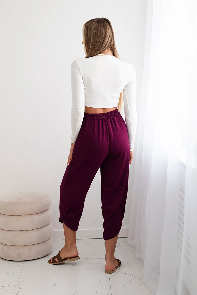 Панталон с широки крачоли и джобове ИТ-37